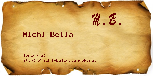Michl Bella névjegykártya